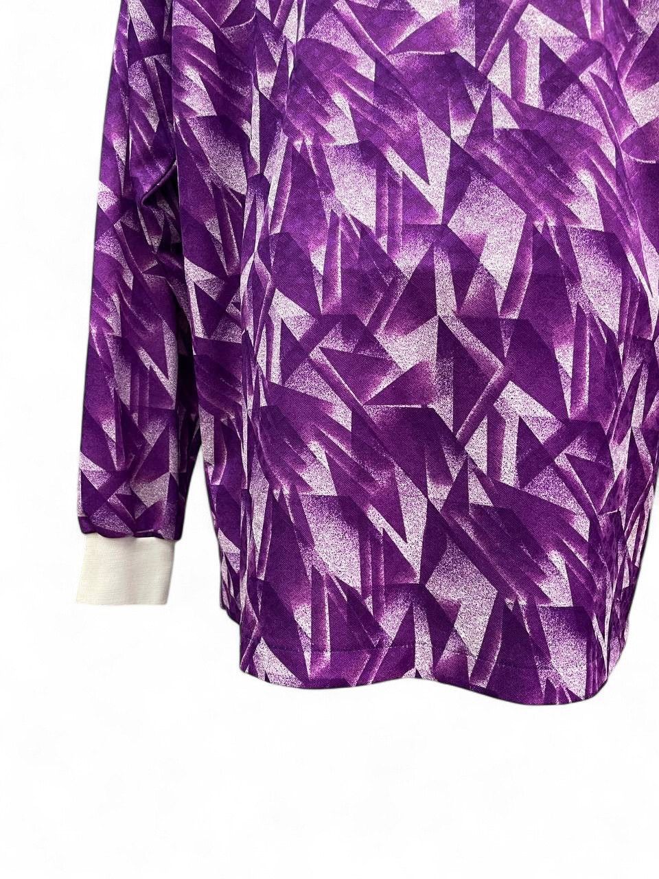 Erima Vintage purple soccer jersey geometric longsleeve pattern Size US L / EU 52-54 / 3 - 13 Thumbnail
