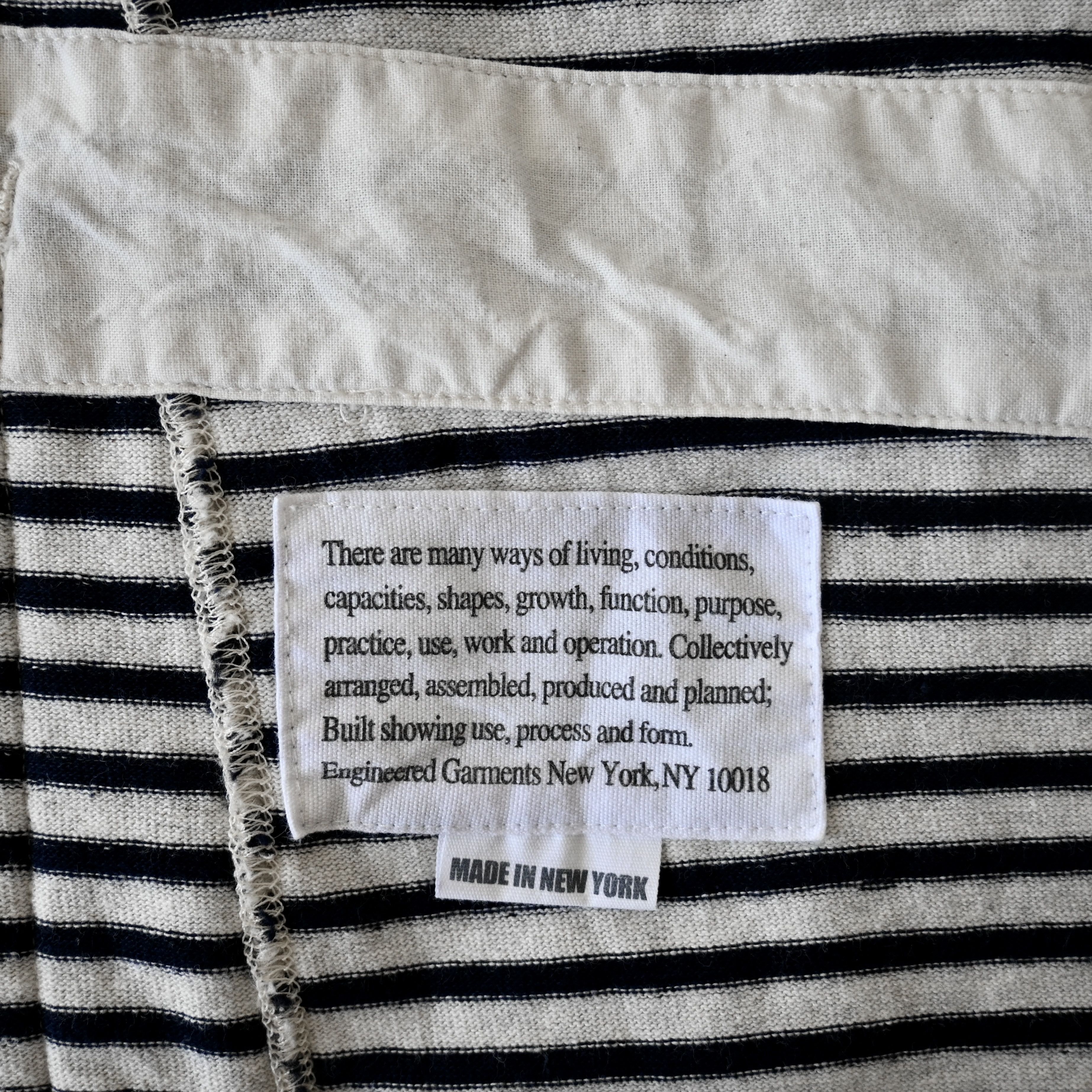 Engineered Garments Engineered Garments "Knit Jacket" striped jersey blazer, XL Size US XL / EU 56 / 4 - 19 Thumbnail