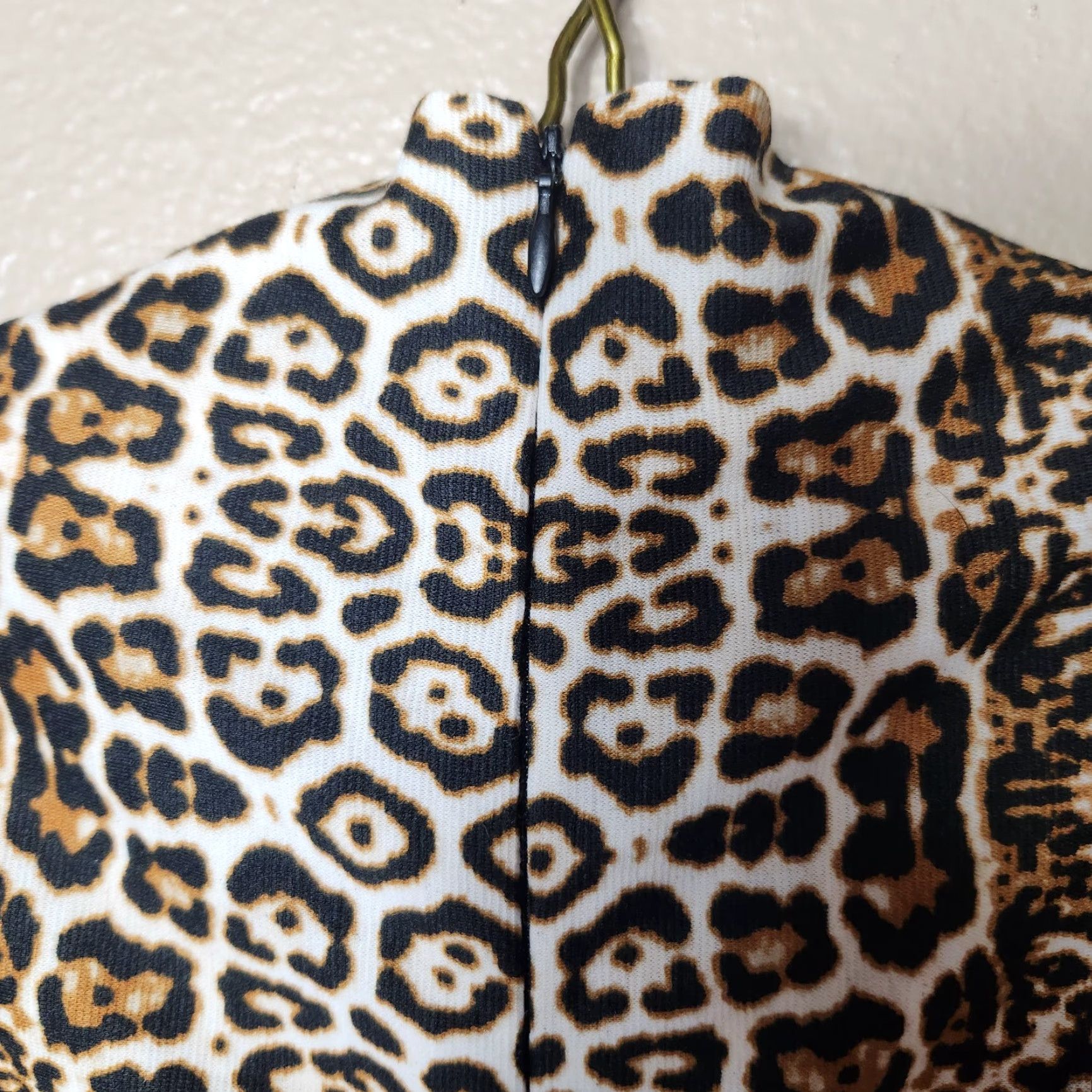 Vintage VINTAGE Ashley Stewart Leopard Print Mock Neck Sleeveless Sheath Dress-Size 20 (NWT) Size 3XL / US 20-22 - 6 Thumbnail