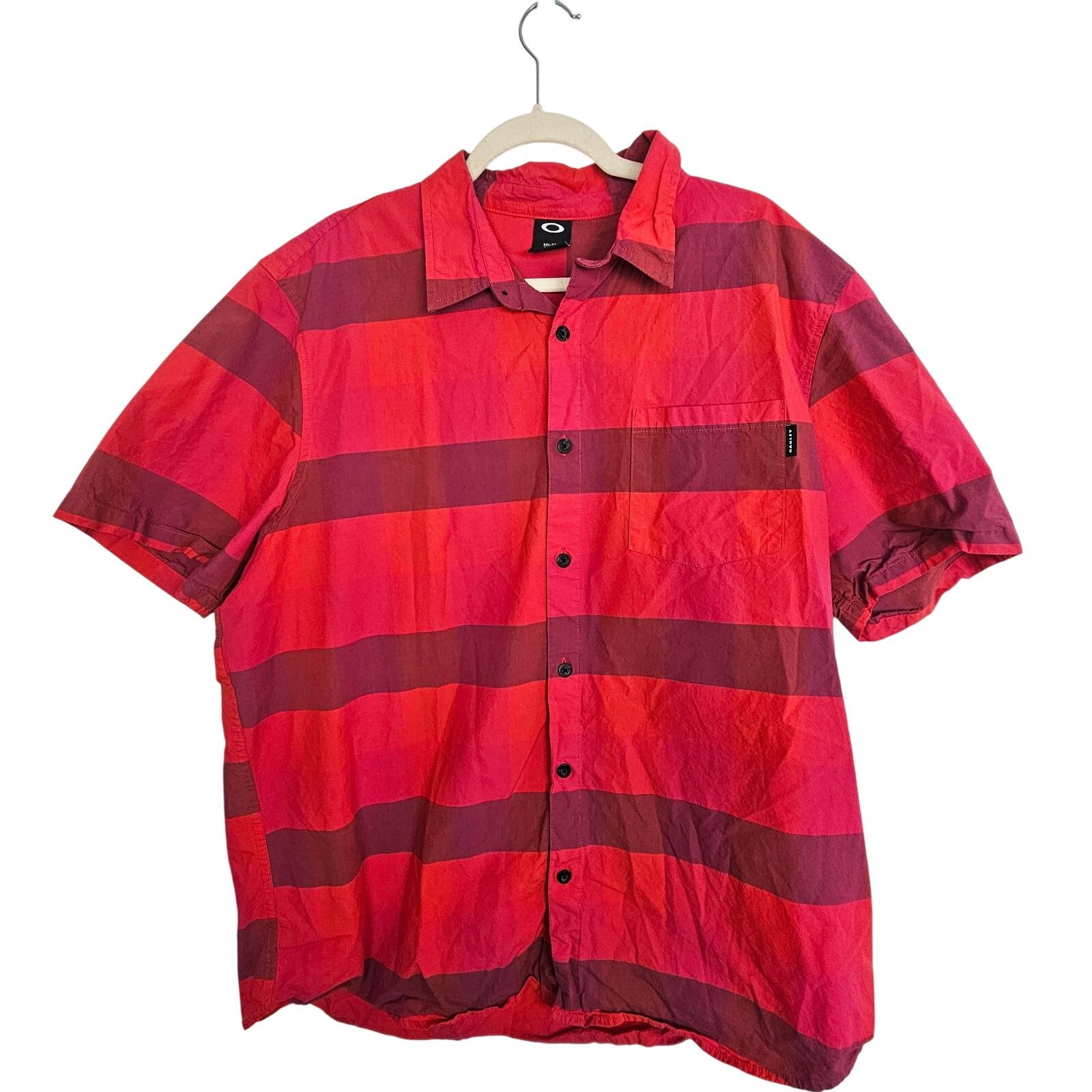 Oakley Oakley Mens Striped Shirt Size XXL Skater Preppy Casual Size US XXL / EU 58 / 5 - 1 Thumbnail