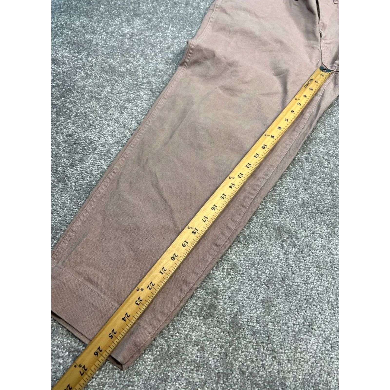 Madewell Madewell Pink Cotton Stretch High Rise Tapered Leg Slim Emmett Pants Womens 32 Size 24" / US 00 / IT 34 - 7 Thumbnail