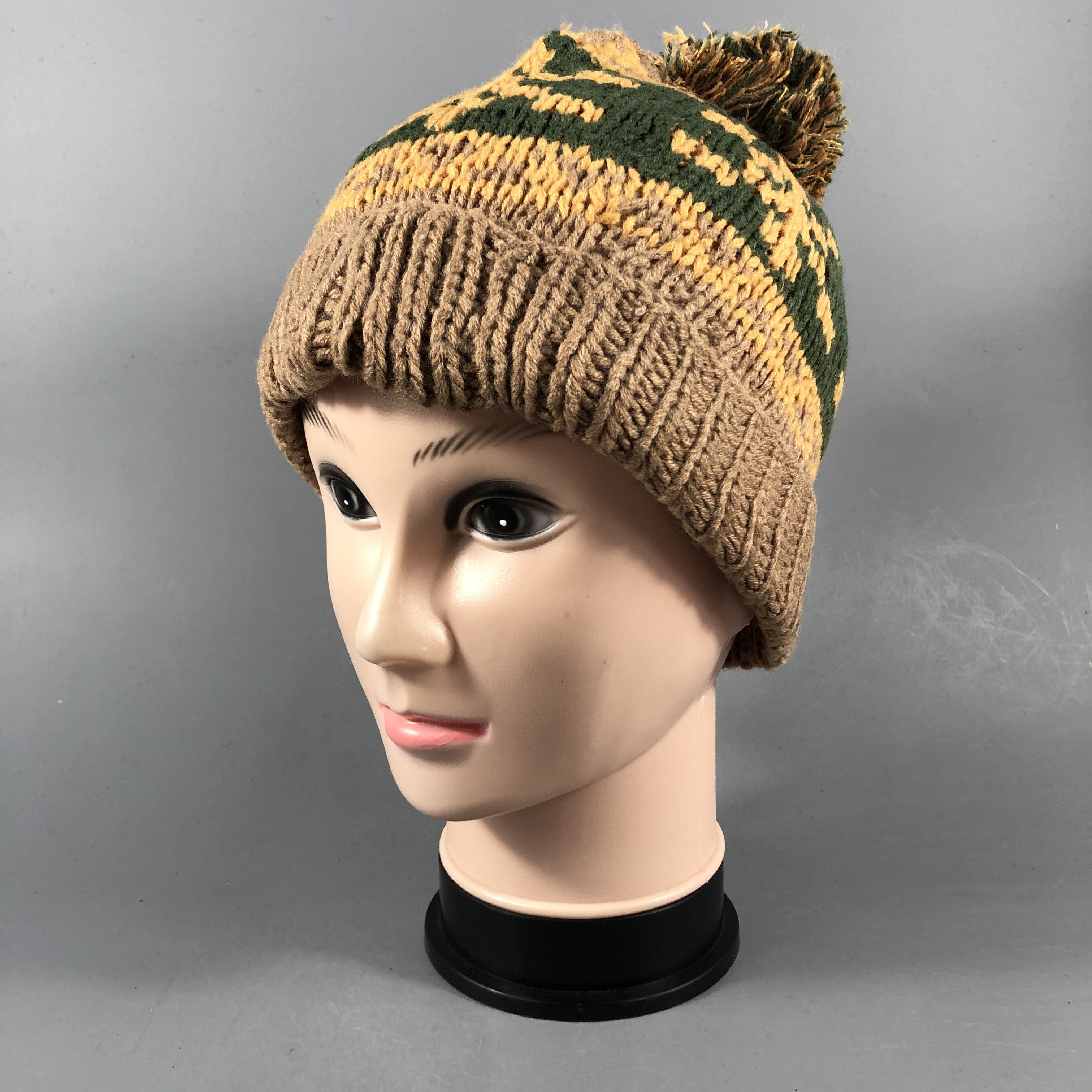 Japanese Brand Beanie Hat Bobble Knit Knitted Size ONE SIZE - 2 Thumbnail
