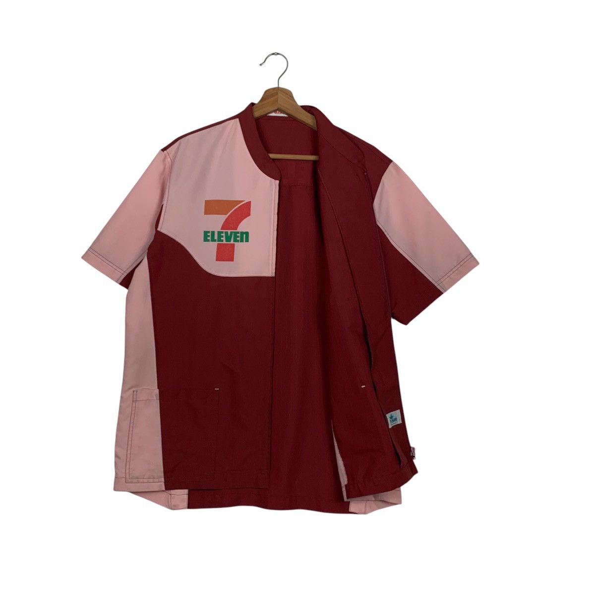 Japanese Brand 7-ELEVEN Short Sleeve Uniform Jacket Work Jacket #2033-C88 Size US L / EU 52-54 / 3 - 9 Thumbnail