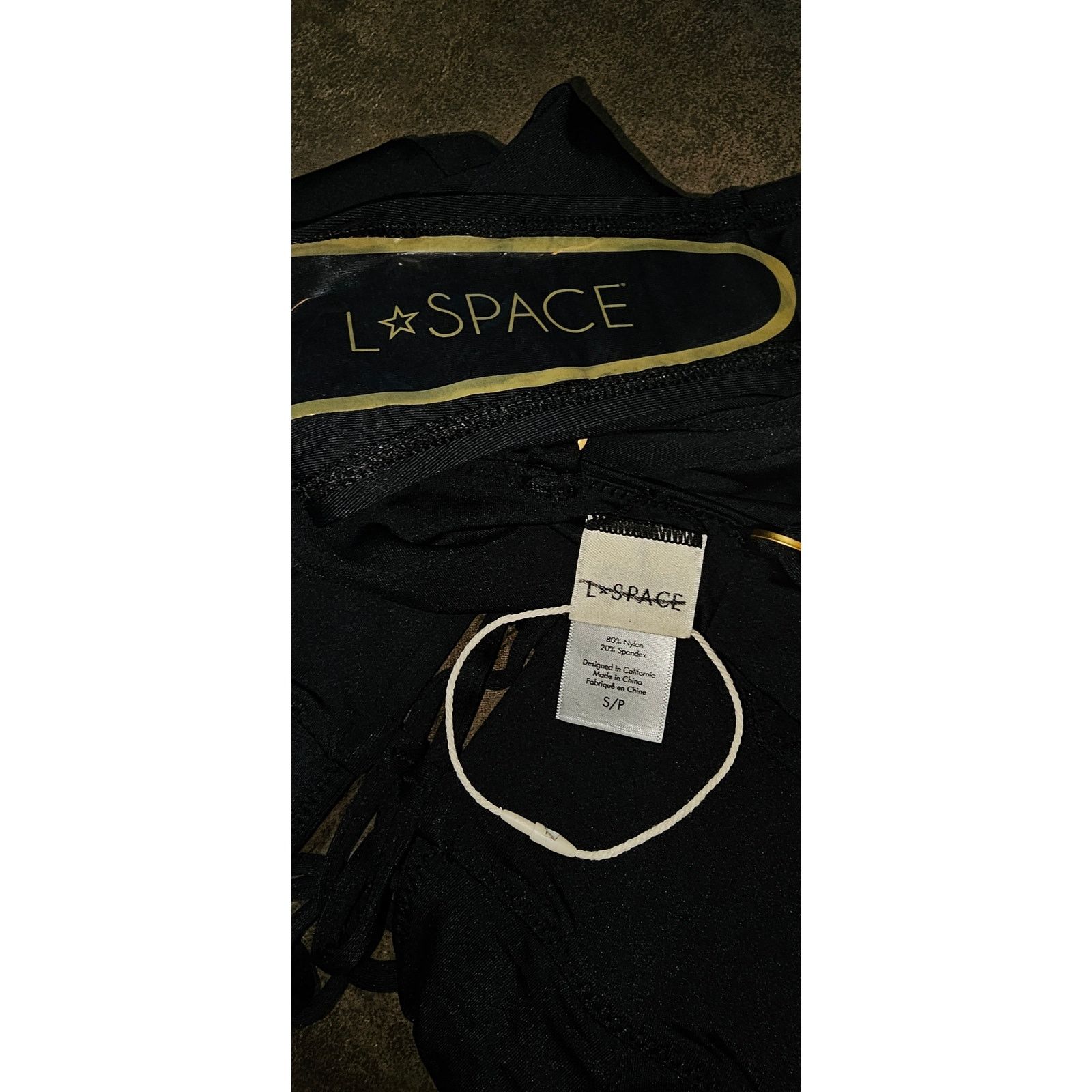 Anthropologie New LSPACE Belle One-Piece Swimsuit $198 SMALL Black Size S / US 4 / IT 40 - 5 Thumbnail