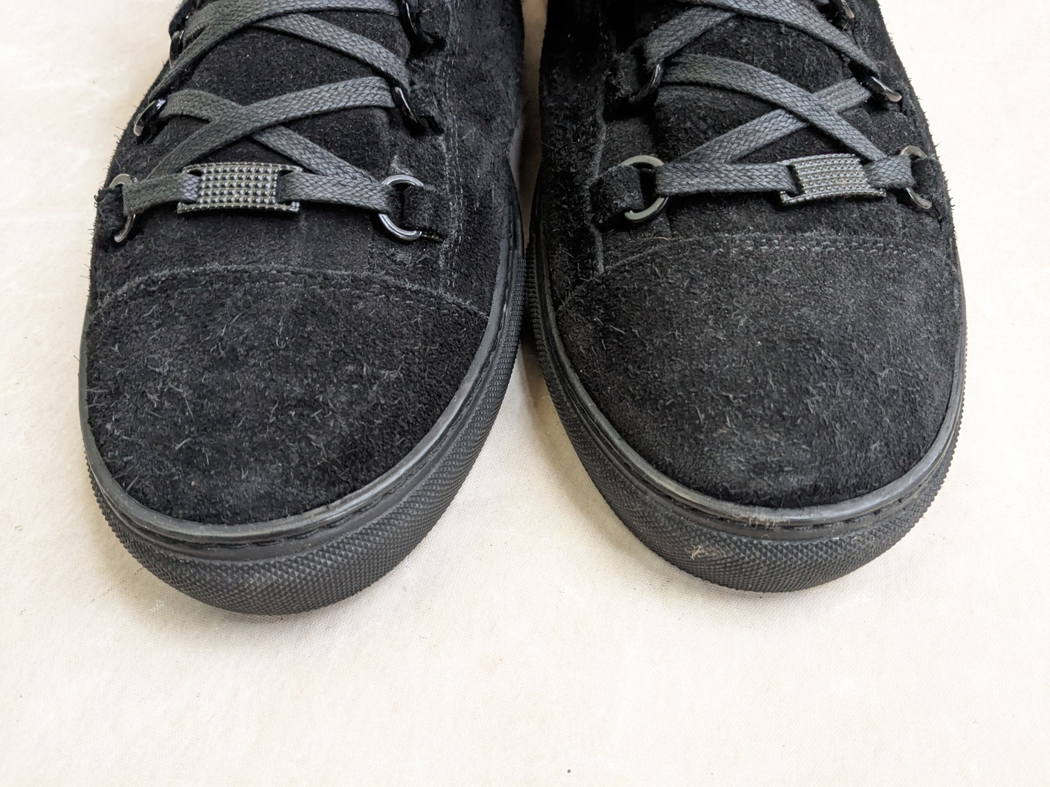 Balenciaga Balenciaga Arena Black 14 High Tops Suede Leather Size US 14 / EU 47 - 4 Thumbnail