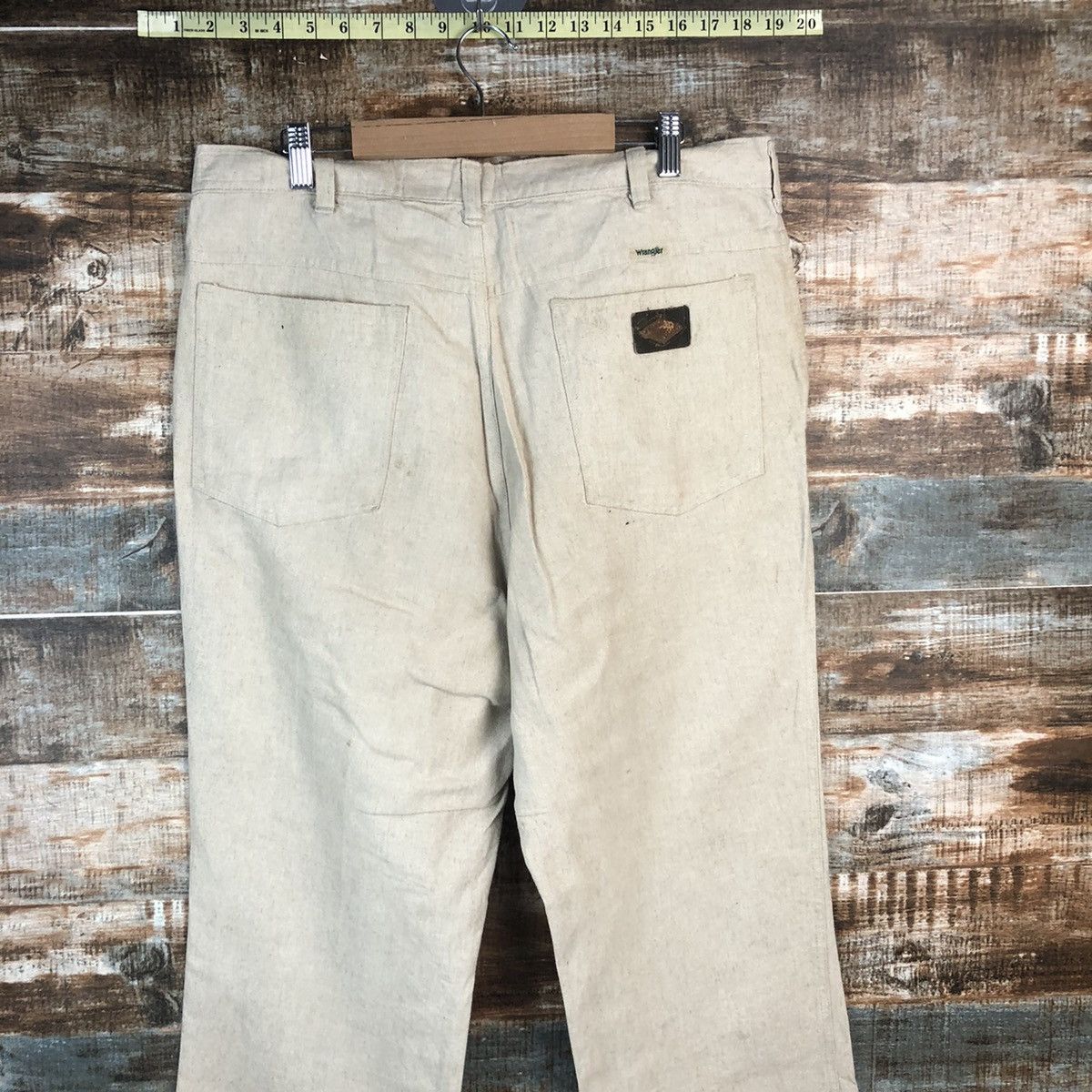 Wrangler DL Wrangler Vintage Beige Casual Pants #C1237 Size US 36 / EU 52 - 12 Thumbnail