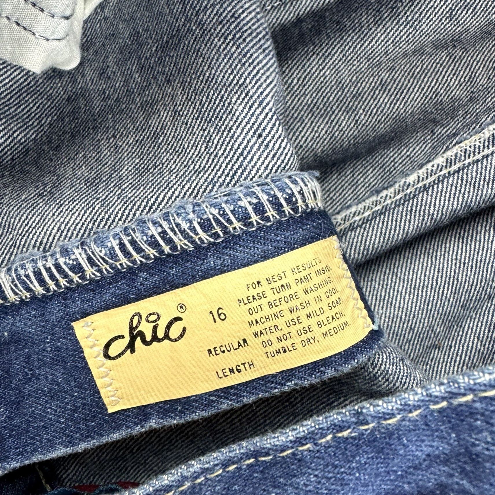 Vintage VINTAGE CHIC Jeans Womens 16 Blue High Waist Mom Jeans Made In USA Y2K Size 38" / US 16 / IT 52 - 4 Thumbnail