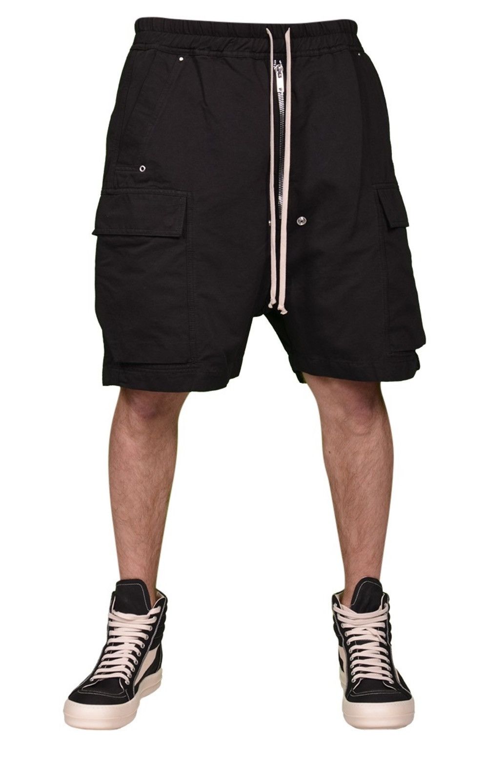 Rick Owens Drkshdw Rick Owens Drkshdw Cargobela Cotton Bermuda Shorts Size US 38 / EU 54 - 2 Thumbnail