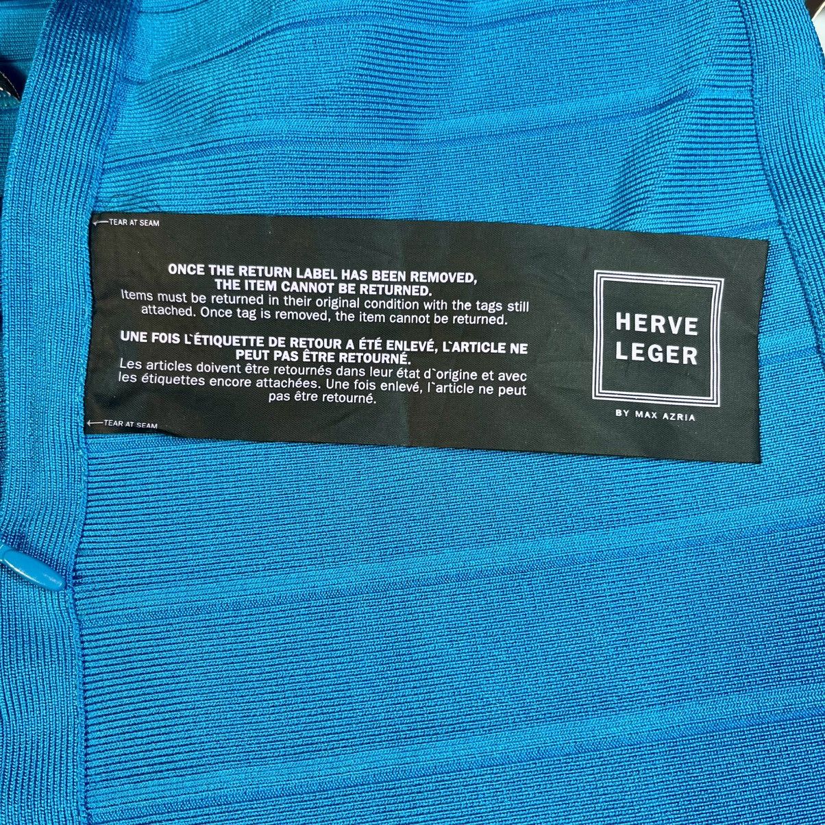 Herve Leger NWT Herve Leger LUCEE Bandage Dress Halter Turquoise M Size M / US 6-8 / IT 42-44 - 6 Thumbnail