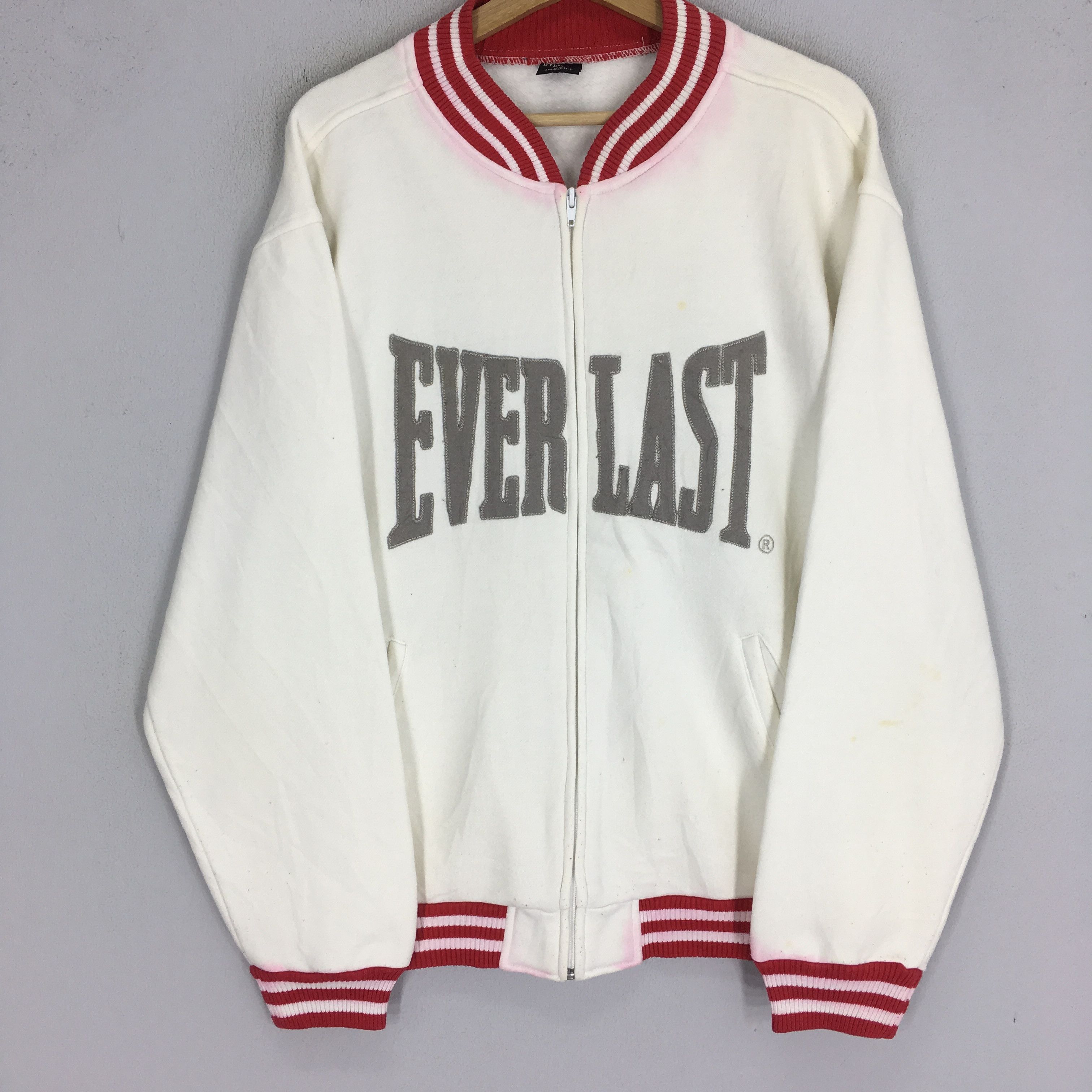 Vintage Vintage Everlast White Varsity Cotton - 581 Size US L / EU 52-54 / 3 - 4 Thumbnail