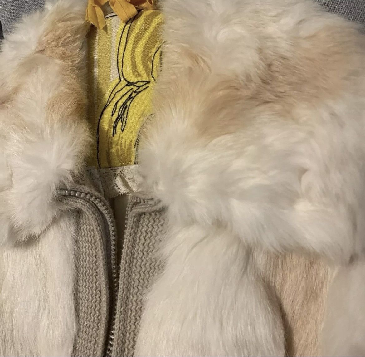 Vintage Vintage 70s rabbit fur bomber coat Size S / US 4 / IT 40 - 5 Thumbnail