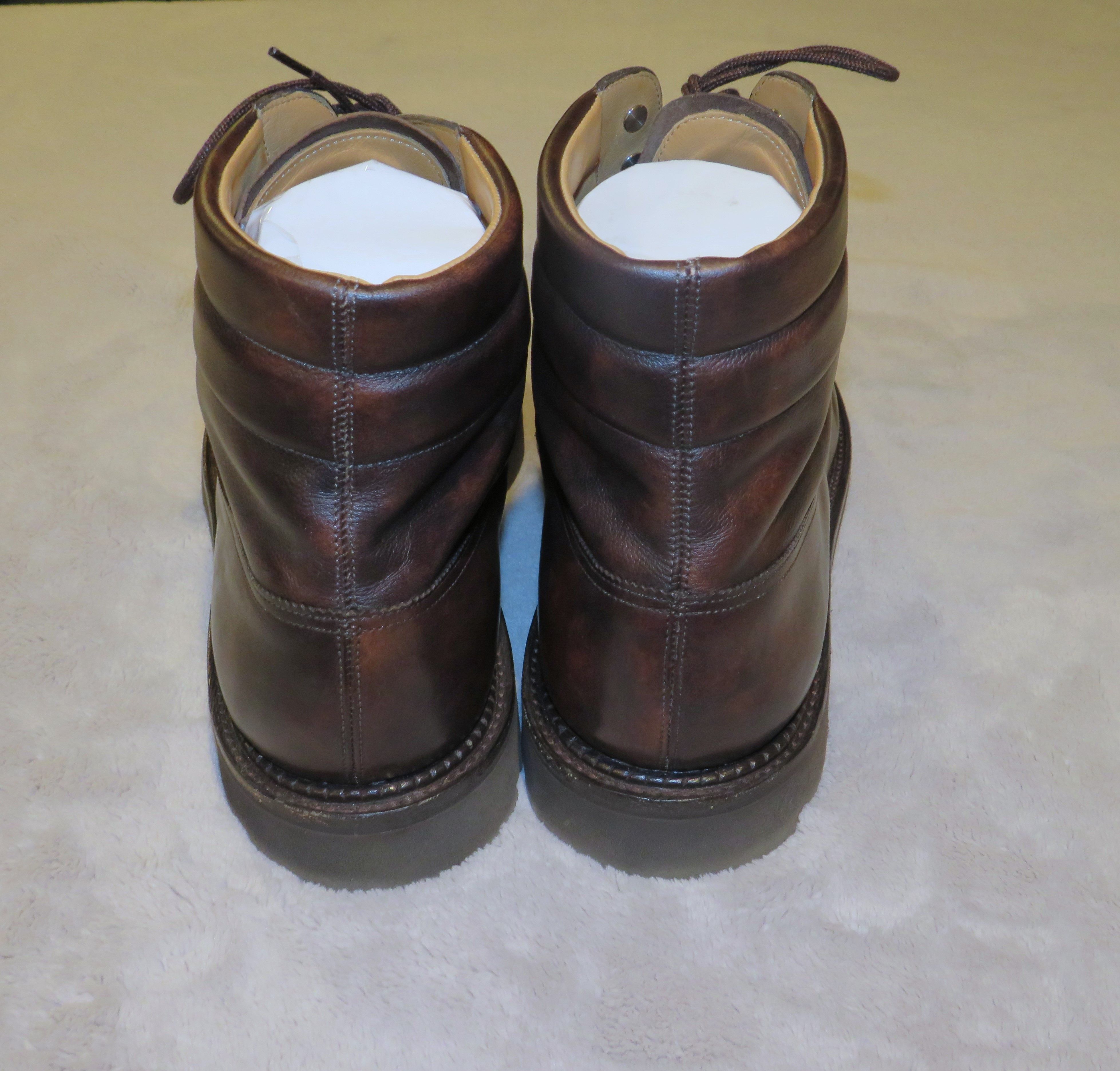 John Lobb Alder Musuem Calf Leather Lace Up Boots 11E NWOB Size US 11 / EU 44 - 8 Thumbnail