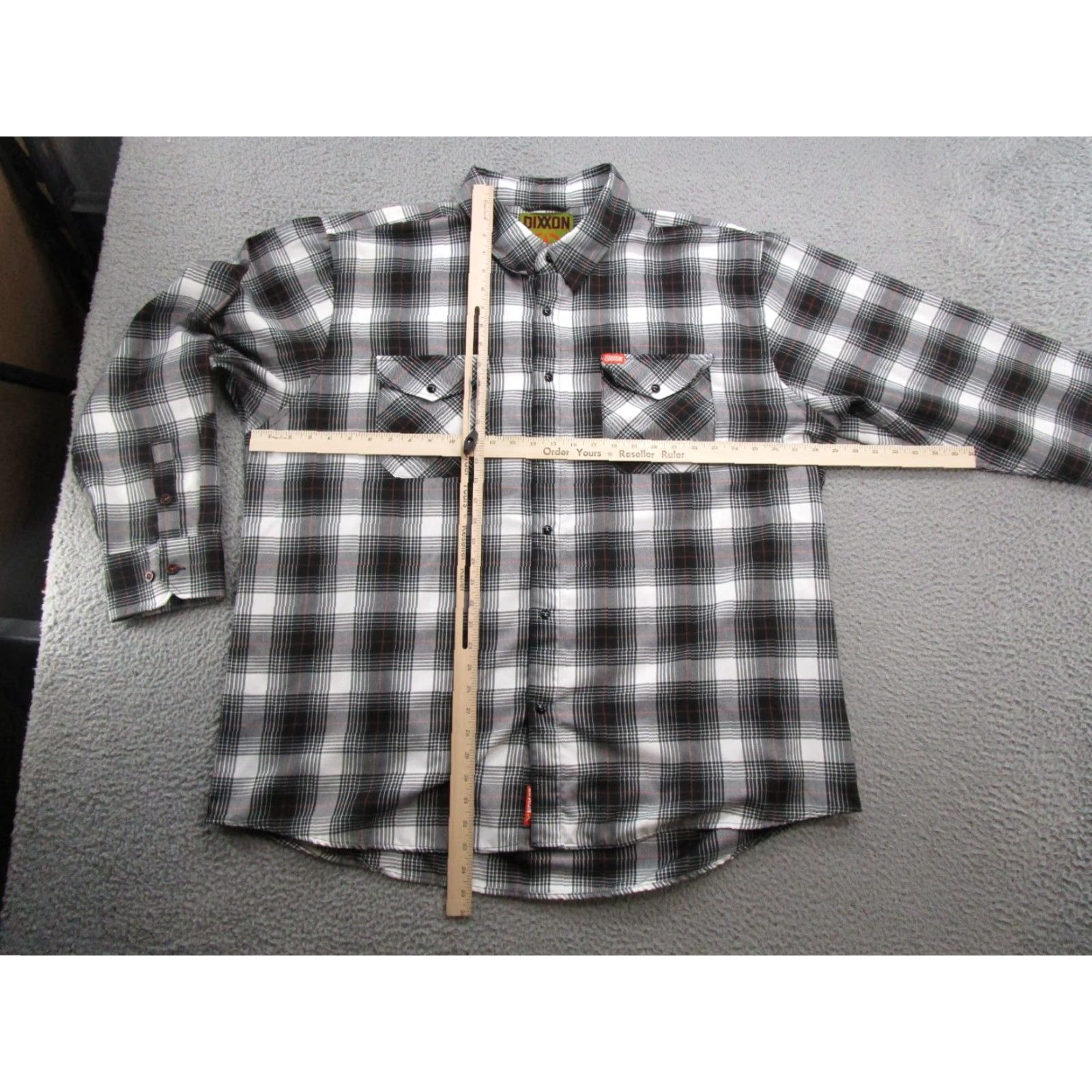 Vintage Dixxon Arthur Black White Plaid Snap Up Flannel Shirt Men's Size 4X Read Size US XXL / EU 58 / 5 - 6 Thumbnail