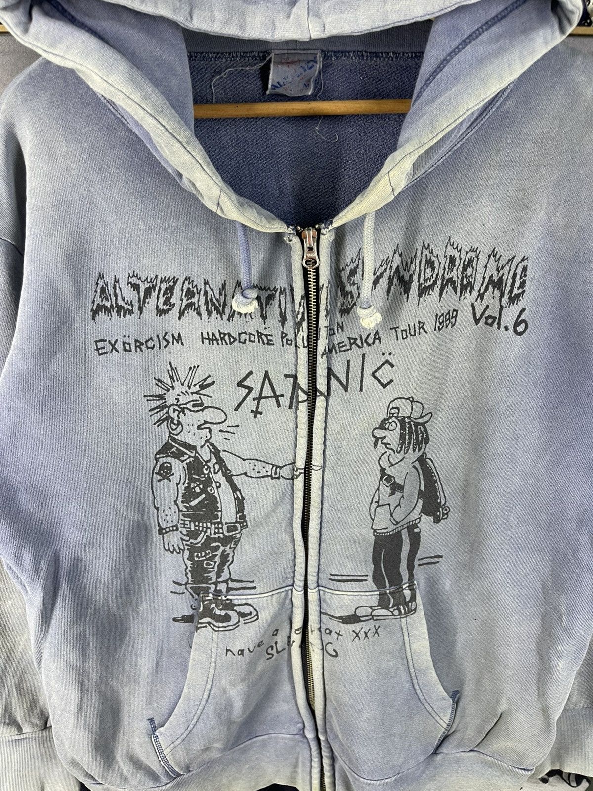 Band Tees vintage 90's Alternative Syndrome Exorcism Hardcore Tour Size US M / EU 48-50 / 2 - 5 Thumbnail