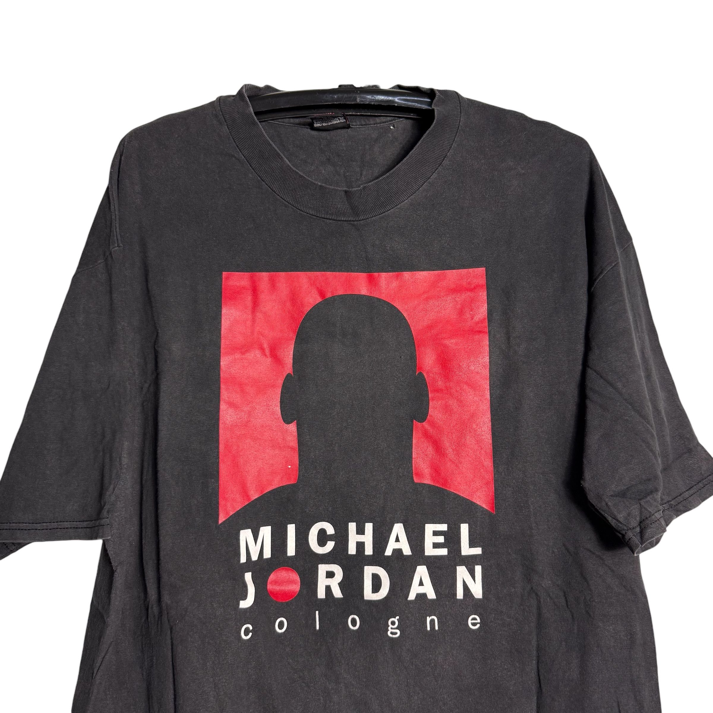 Jordan Brand 🔥RARE🔥Vintage 90s Michael Jordan Cologne Promo T-shirt Size US XL / EU 56 / 4 - 2 Thumbnail