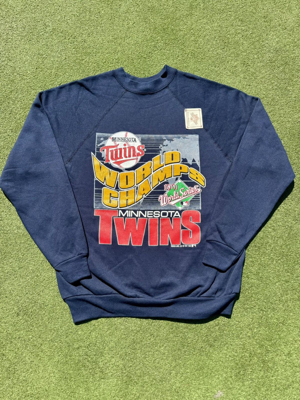 Tultex × Vintage 1991 Minnesota Twins World Series Champions Sweatshirt Size US L / EU 52-54 / 3 - 2 Thumbnail
