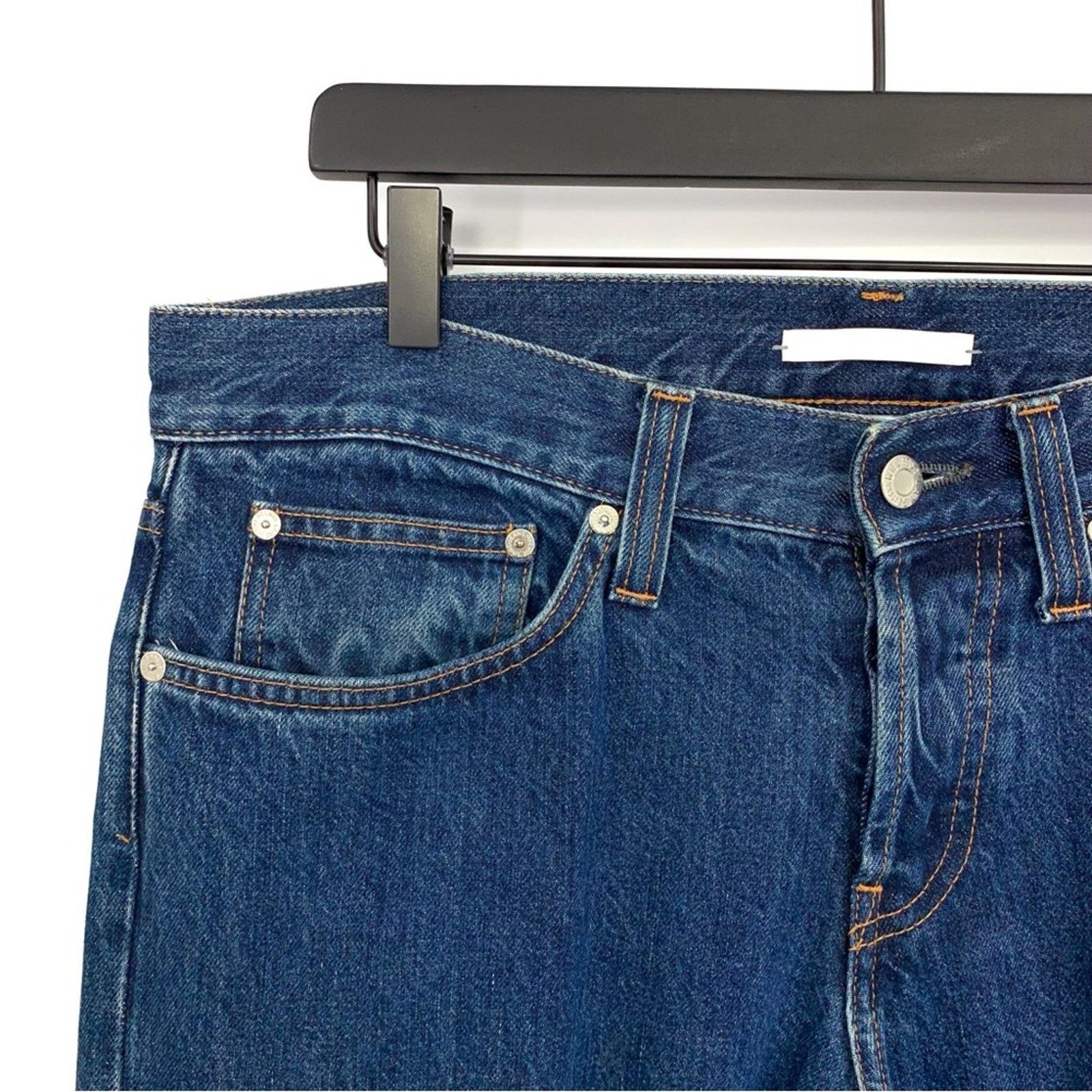 Helmut Lang HELMUT LANG Unisex Low Rise Slim Leg Jean Blue Denim 32M Size US 32 / EU 48 - 3 Thumbnail