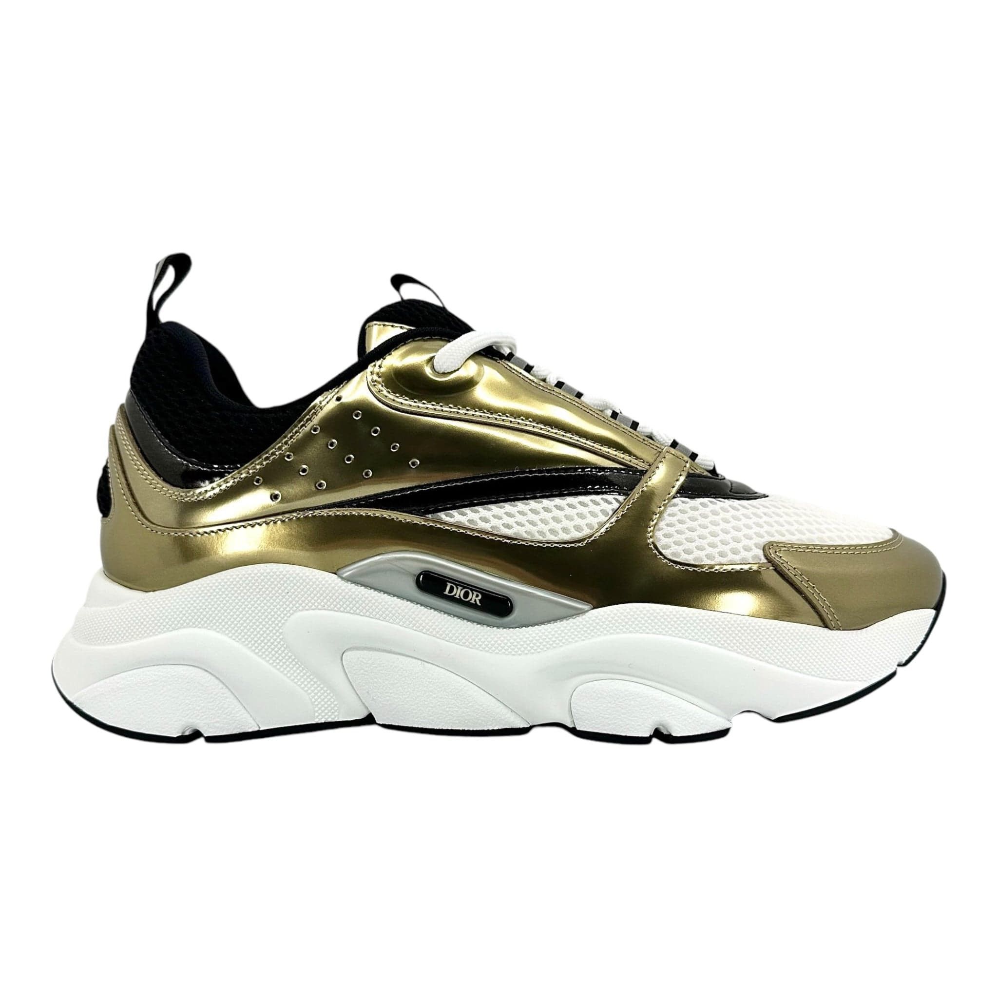 Dior Dior B22 Trainer Gold White Black Size US 10 / EU 43 - 1 Thumbnail