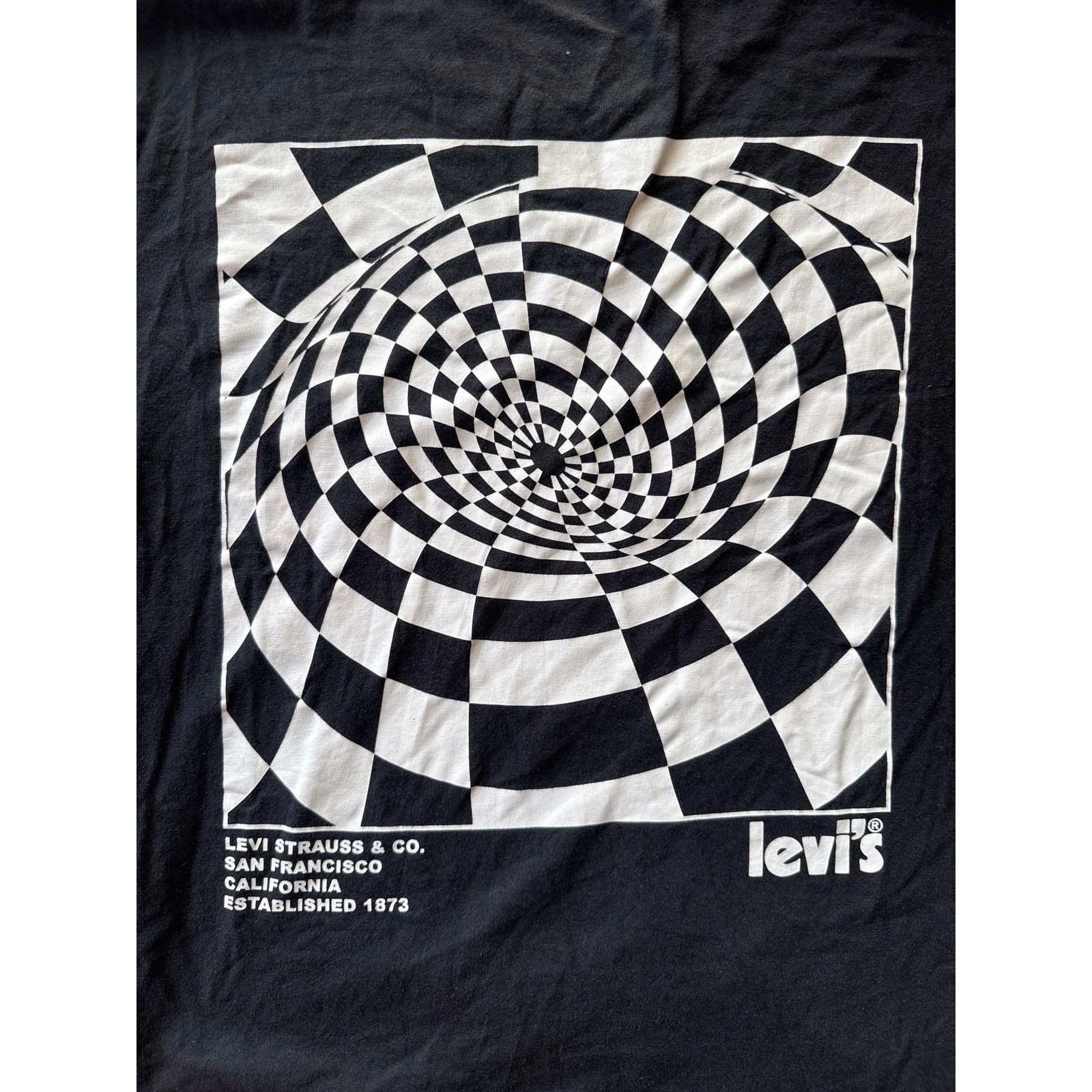 Levi's Levi’s Men’s Graphic Tee | Size Small | Swirl Checker Logo Size US S / EU 44-46 / 1 - 6 Thumbnail