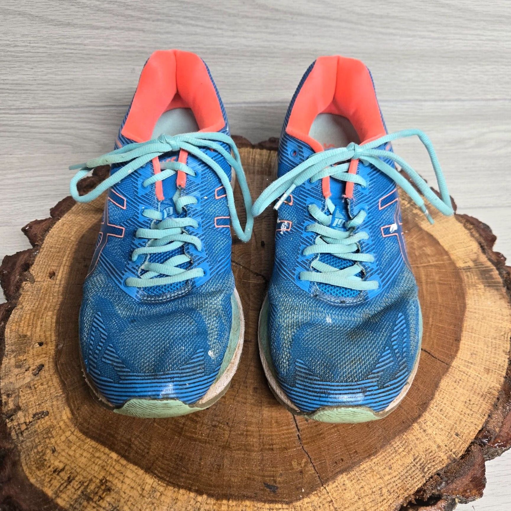 Asics ASICS Womens Gel Nimbus 19 Shoes Blue Running Shoes Lace Up Low Top Size 10 Womens Size L / US 10 / IT 46 - 3 Thumbnail