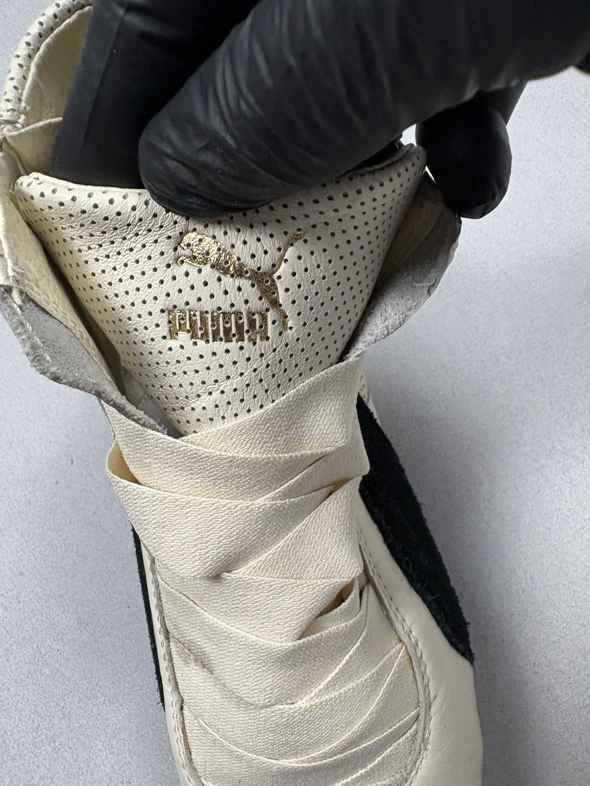 Puma 00s Puma Y2K Eskiva High Top Leather Sneakers Vintage Zip Size US 7.5 / IT 37.5 - 7 Thumbnail