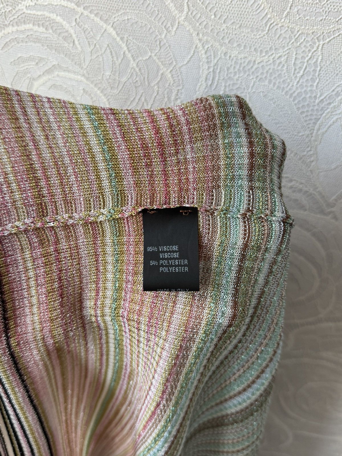 Missoni Missoni Striped Metallic Poncho Cape Multicolored Viscose Size ONE SIZE - 9 Thumbnail