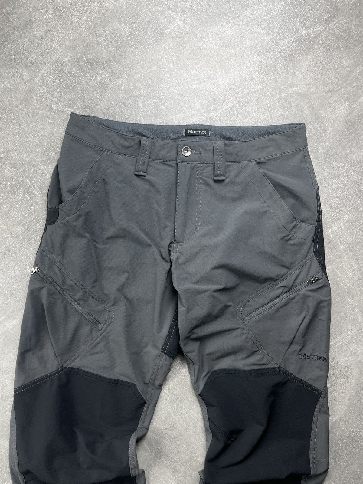 Marmot Marmot Technical Hiking Pants Gray Black Panel Size 32 M Size US 32 / EU 48 - 5 Thumbnail