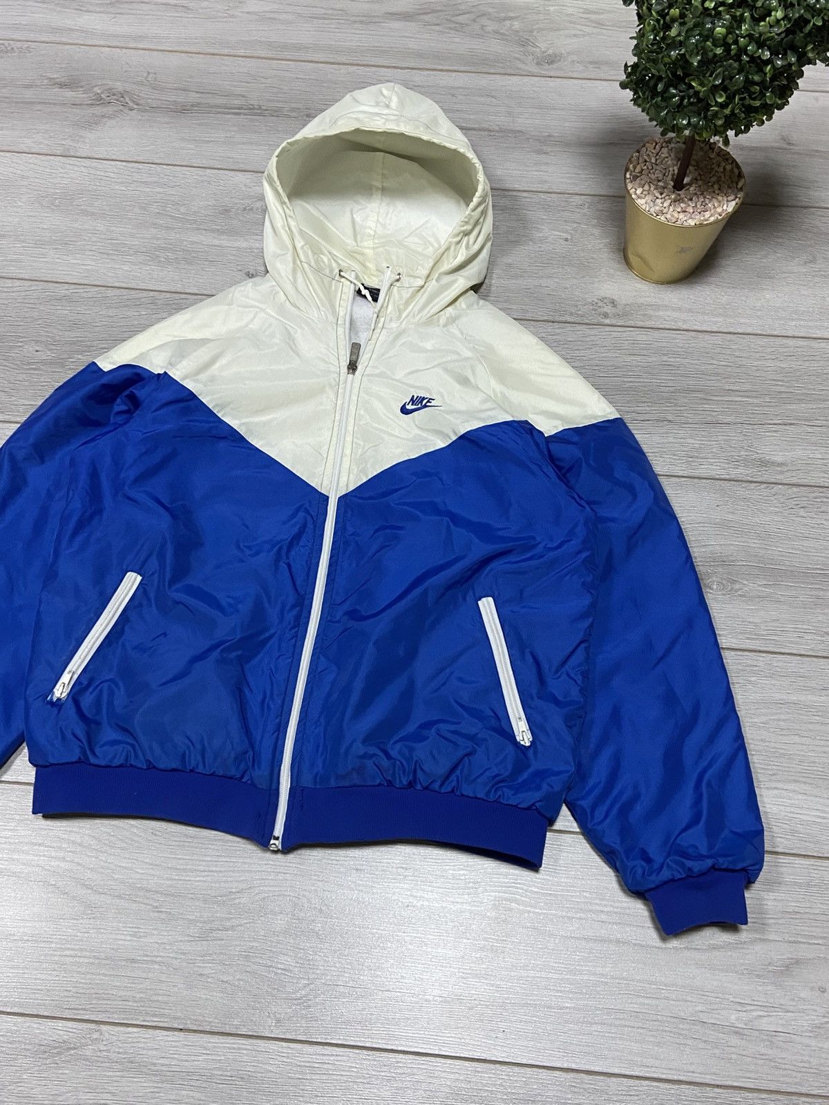 Nike Nike vintage 80s made in UK RARE zip jacket insulate Size US L / EU 52-54 / 3 - 2 Thumbnail