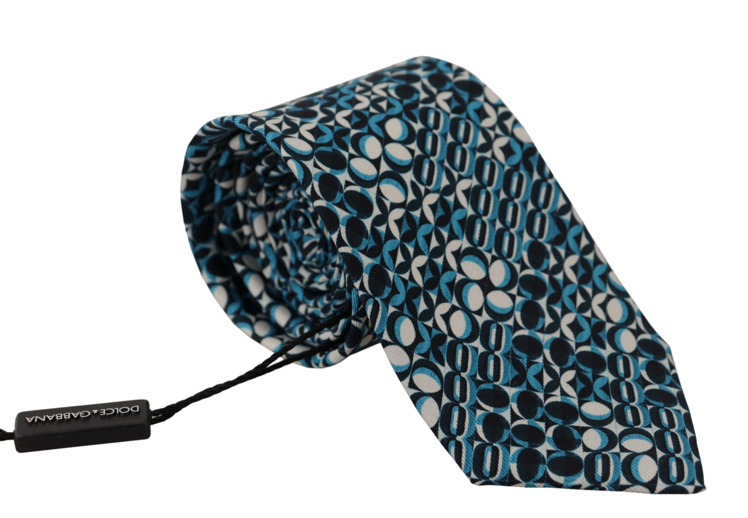 Dolce & Gabbana Elegant Silk Blue Bow Men's Tie Size ONE SIZE - 1 Thumbnail