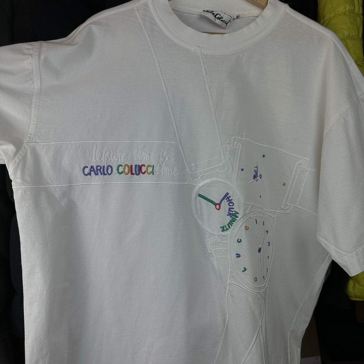 Carlo Colucci Carlo Colucci Vintage 90s Time T-Shirt Rare Archival XL Size US XL / EU 56 / 4 - 4 Thumbnail