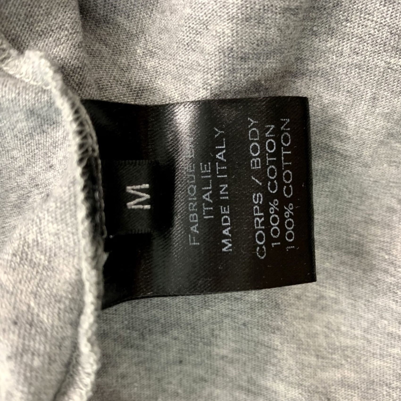 Balmain BALMAIN Size M Grey Solid Cotton Crew-Neck Shirt - Size US M / EU 48-50 / 2 - 5 Thumbnail