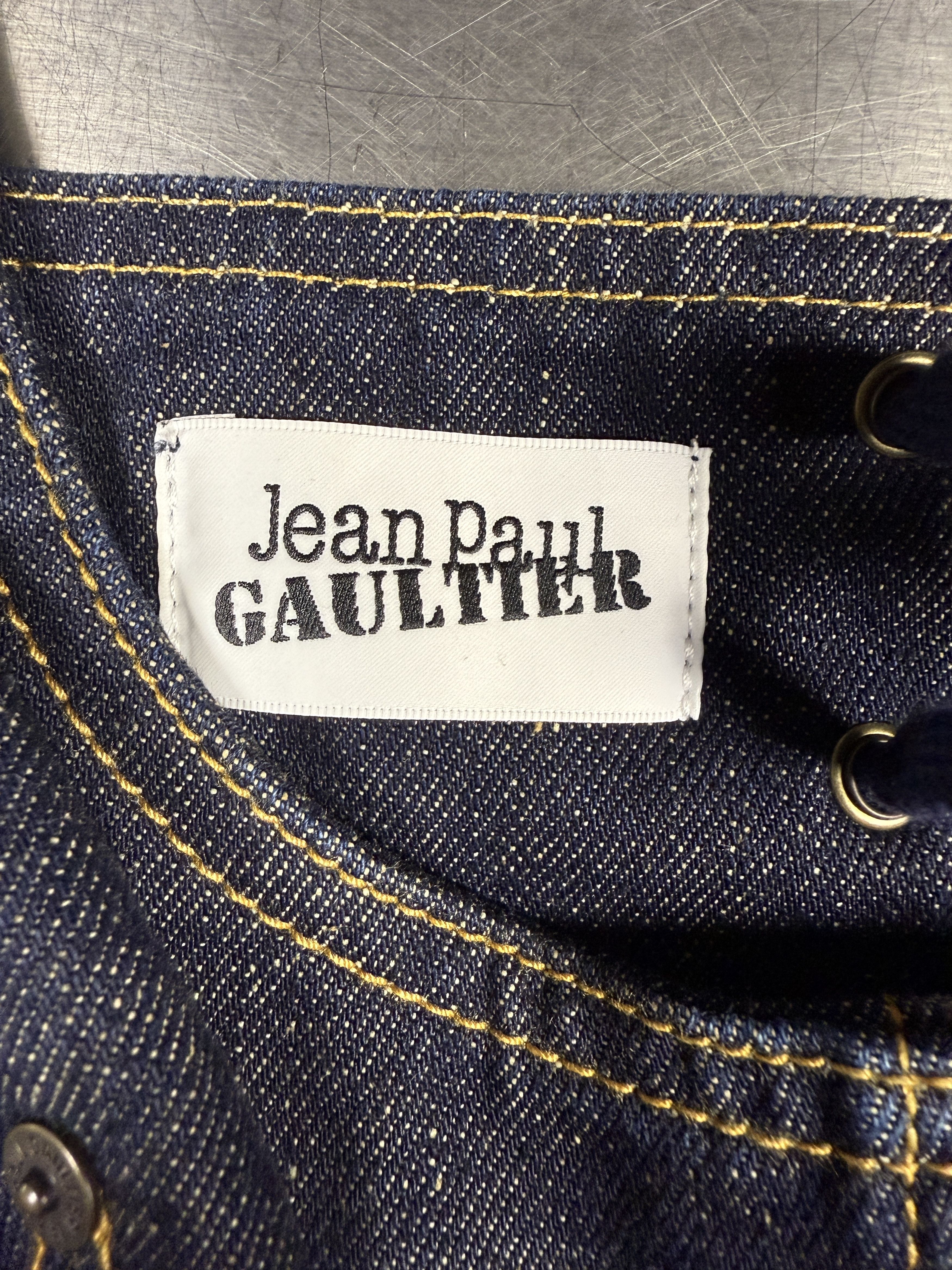 Jean Paul Gaultier $912 Jean Paul Gaultier Denim Bustier Size XS / US 0-2 / IT 36-38 - 8 Thumbnail
