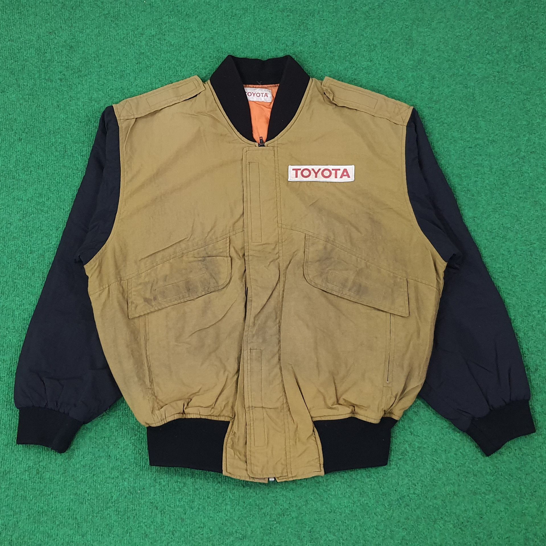Japanese Brand × Vintage Vintage TRD Toyota Motorsports Racing Bomber Jacket C231N16 Size US L / EU 52-54 / 3 - 1 Thumbnail