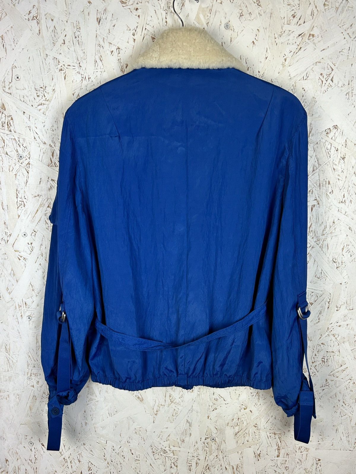 Helmut Lang NWT Helmut Lang Shearling Parachute Bomber Jacket Blue S Size S / US 4 / IT 40 - 9 Thumbnail