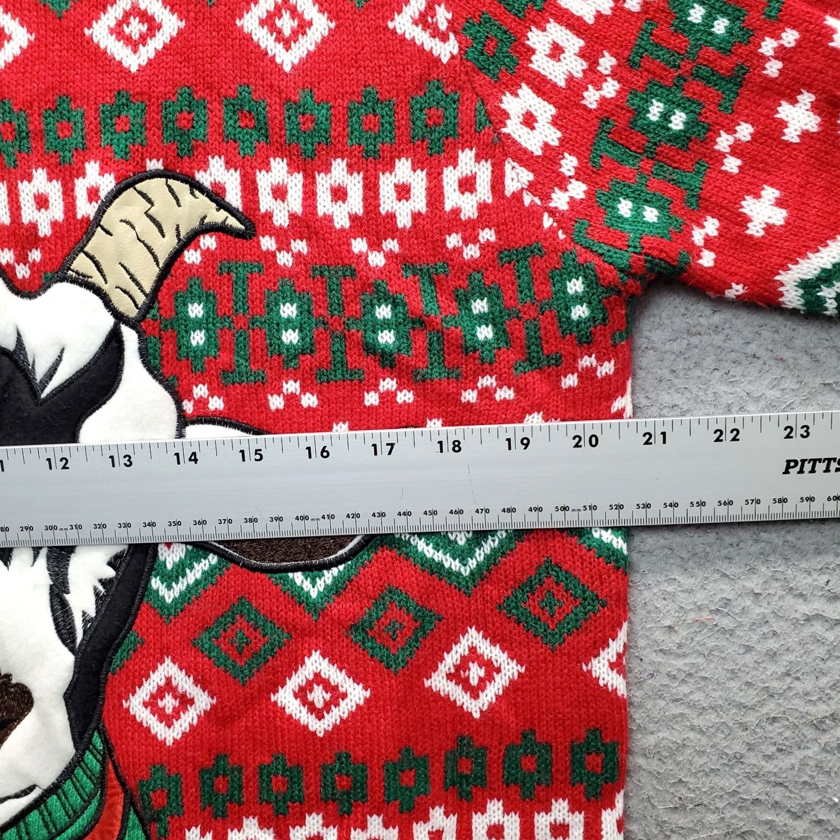 GOAT Crew VINTAGE 33 Degrees Unisex Large Ugly Christmas Sweater Crew Neck Fair Isle Goat Knit Pullover Size US L / EU 52-54 / 3 - 4 Thumbnail