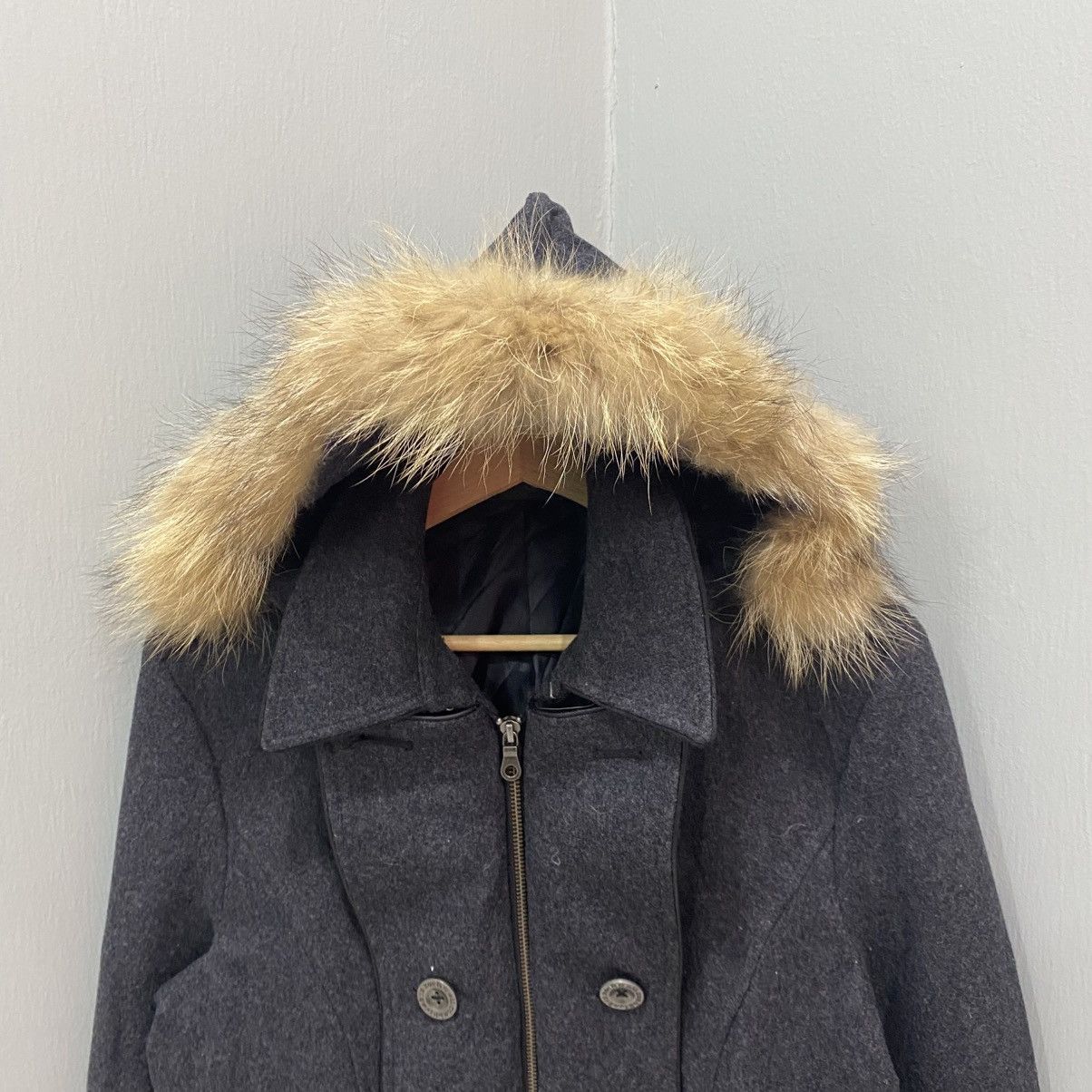 PPFM PPFM Archive Napoleon Fur Hooded Wool Jacket Y2K Punk Style Size US M / EU 48-50 / 2 - 4 Thumbnail