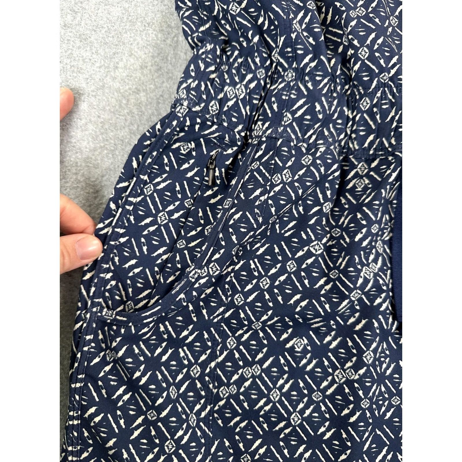 Patagonia Patagonia Dress Womens Small Blue Geometric Tank Sundress Pockets Drawstring Sleeveless Short Shirt? Size S / US 4 / IT 40 - 7 Thumbnail