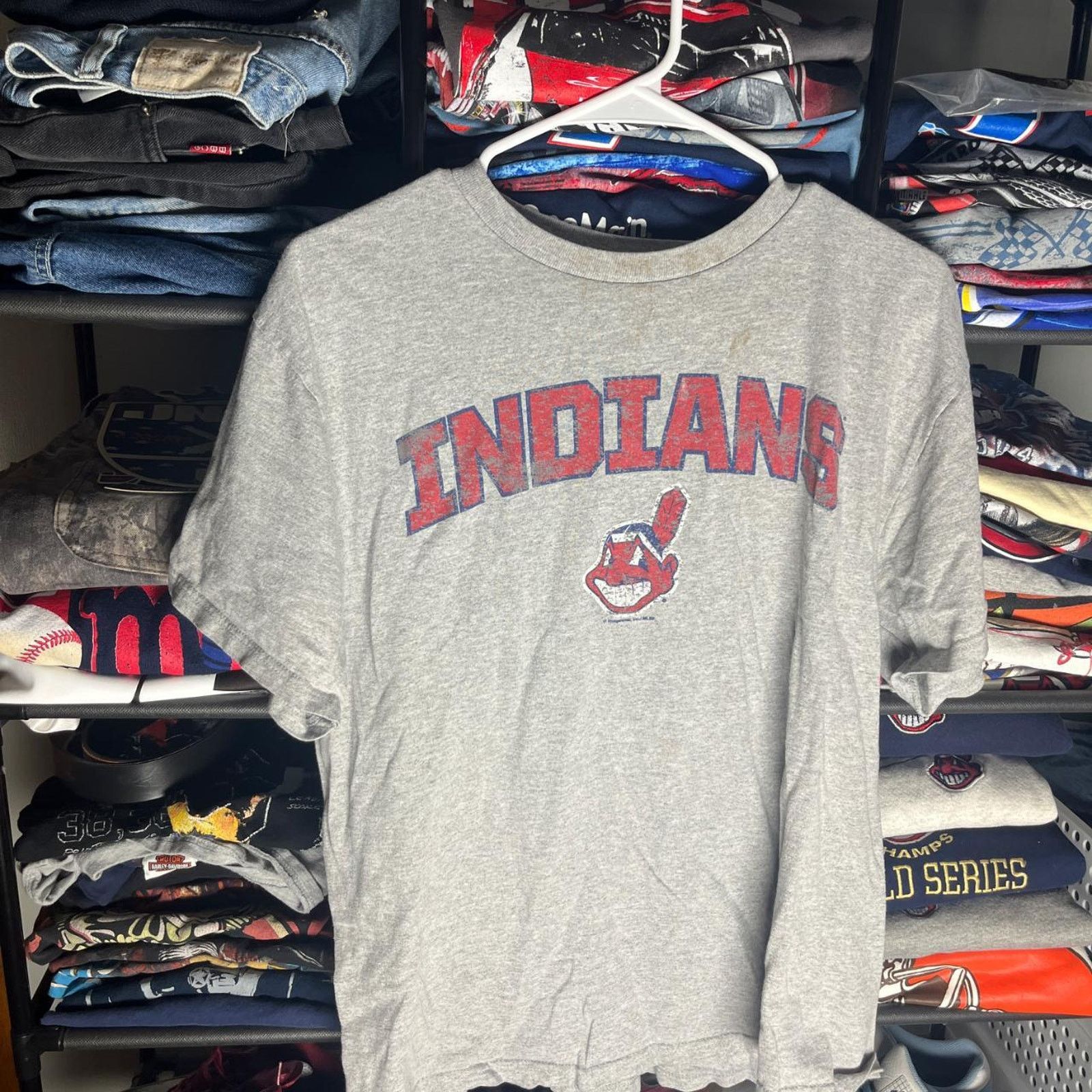 MLB Cleveland indians chief wahoo shirt Size US L / EU 52-54 / 3 - 1 Thumbnail