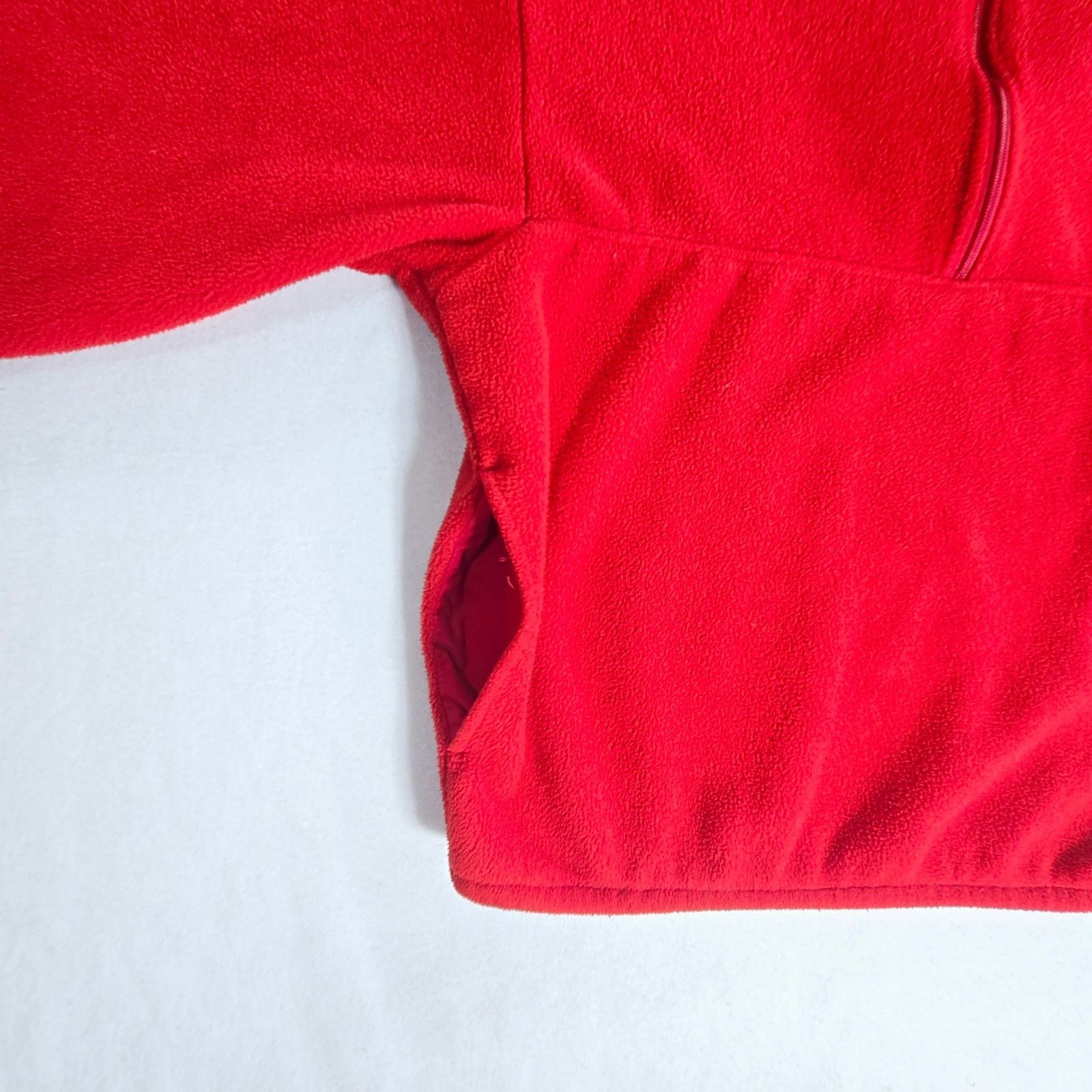 J.Crew J. Crew Fleece Jacket Womens Zip Pullover Red Vintage M Size M / US 6-8 / IT 42-44 - 3 Thumbnail