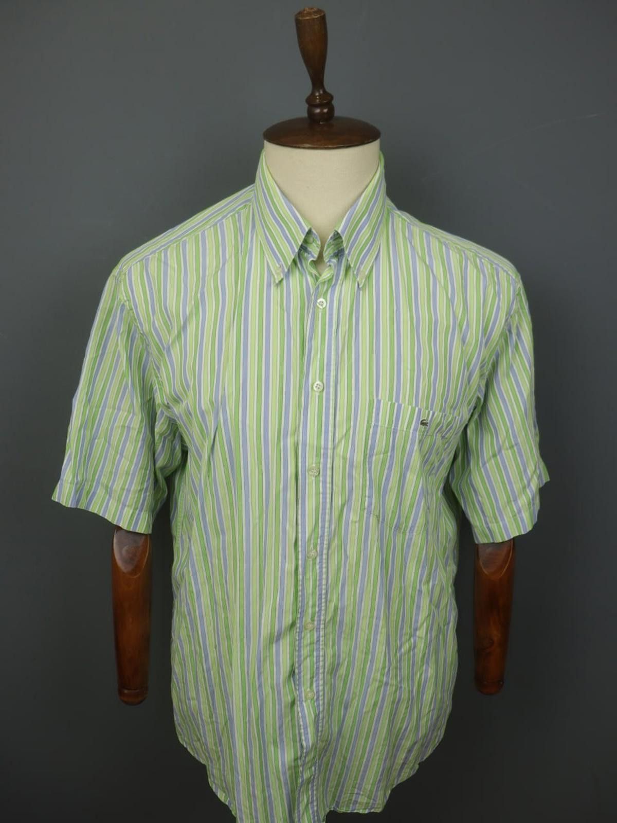Lacoste Lacoste Multi Striped Collared Chest Pocket Shirt Size 46 Size US M / EU 48-50 / 2 - 1 Thumbnail