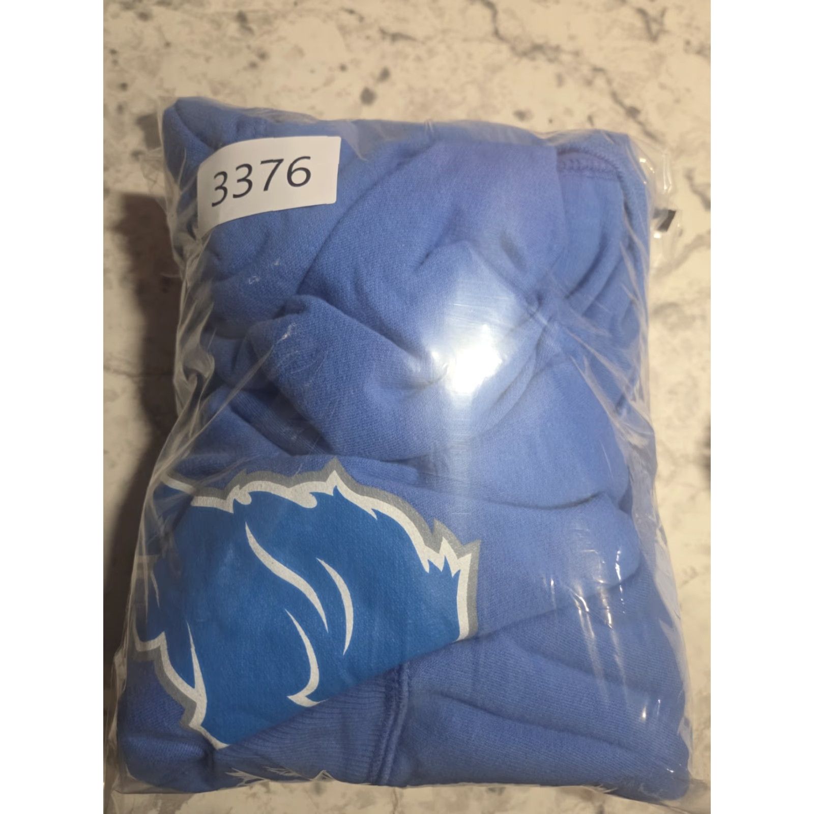 Vintage Fanatics Detroit Lions Hoodie 2XL Mens Blue Pullover NFL Distressed Pockets Hooded Crew Neck Fleece Cotton Blend Graphic Print Sports Football Size US XXL / EU 58 / 5 - 8 Thumbnail