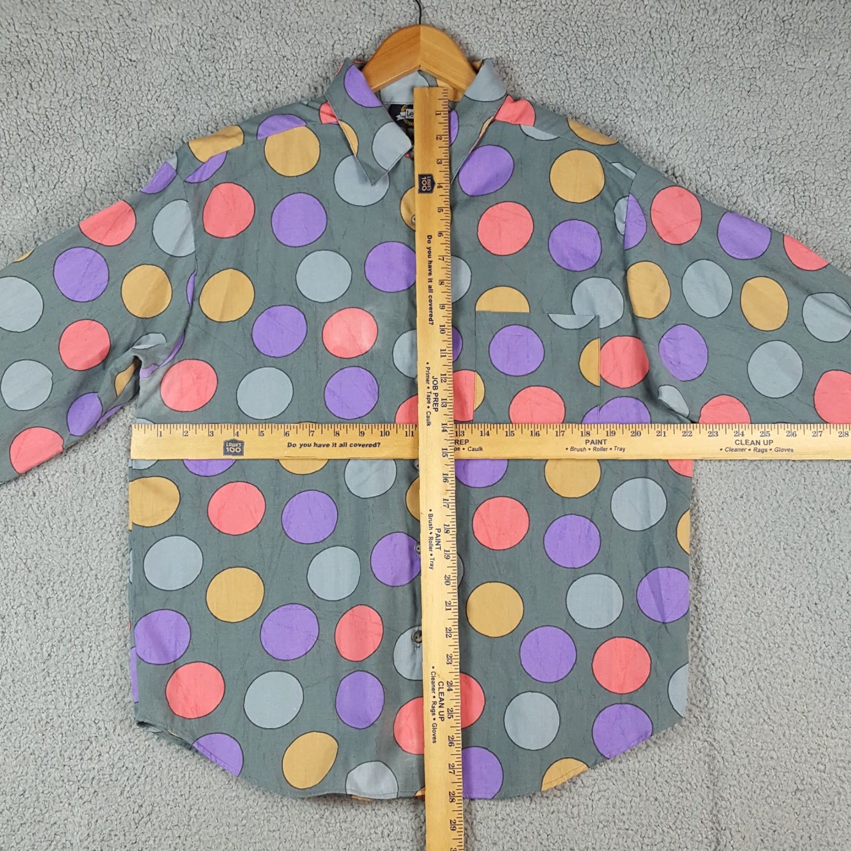 Lee Vintage Lee Women's Polka Dot Shirt Size L Retro 80s Disco Casual Breathable Cotton Size L / US 10 / IT 46 - 7 Thumbnail