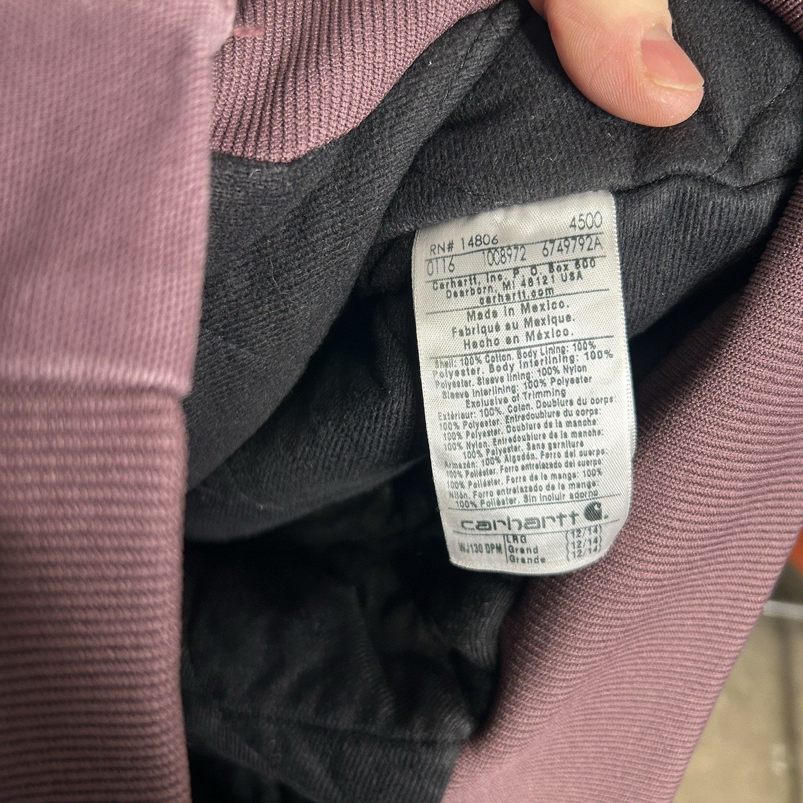 Carhartt Vintage Carhartt Quilted Active Jacket “Deep Plum” WJ130 DPM Size L / US 10 / IT 46 - 12 Thumbnail