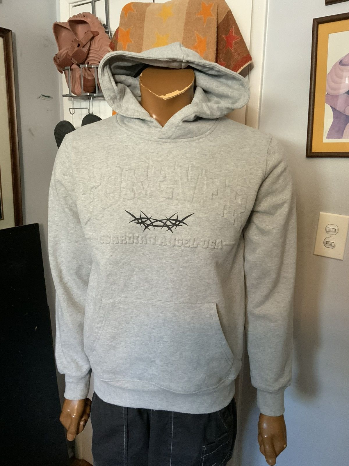 Guardian Angel Guardian Angel Forever Embossed Barbed Wire Pullover Hoodie Size US M / EU 48-50 / 2 - 8 Thumbnail