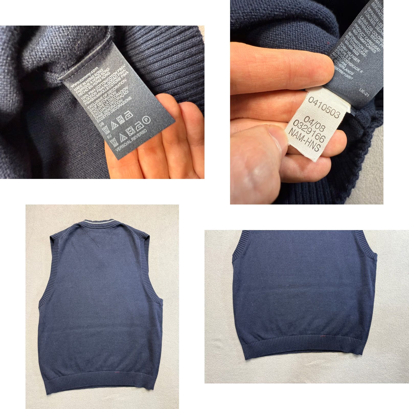 Tommy Hilfiger Tommy Hilfiger Vest Blue mens size XS Size US XS / EU 42 / 0 - 8 Thumbnail