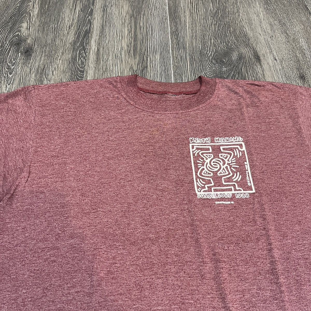 Keith Haring 1988 Keith Haring Dusseldorf Kaistrasse 10 T-shirt Size US L / EU 52-54 / 3 - 6 Thumbnail