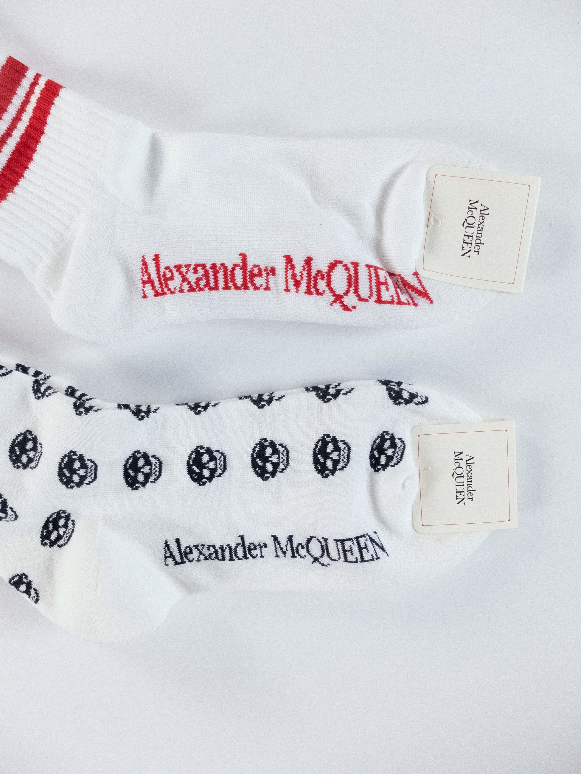 Alexander McQueen 4 pairs ALEXANDER MCQUEEN cotton crew socks Medium q Size ONE SIZE - 2 Thumbnail