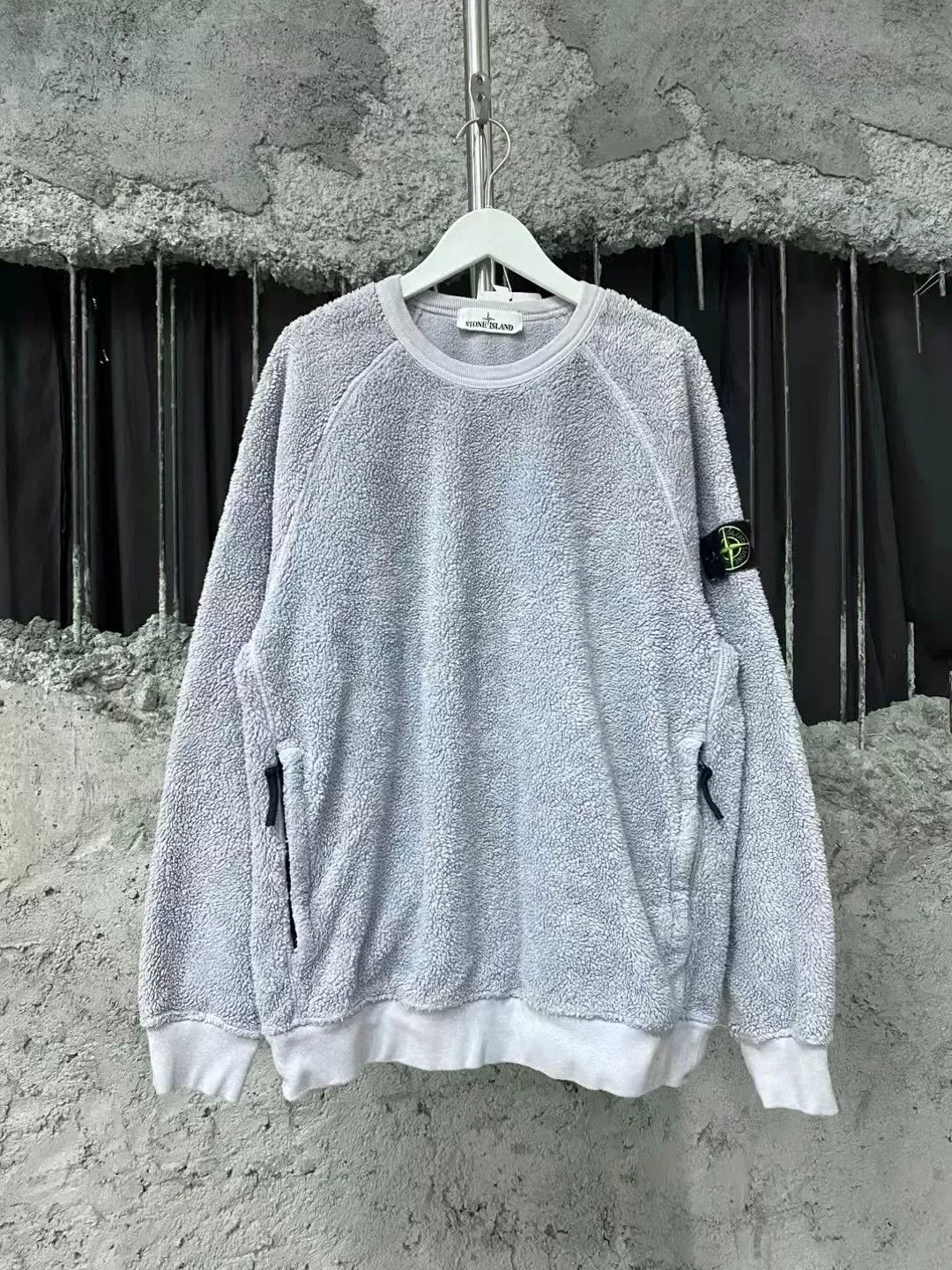 Stone Island Stone Island Haze Blue Teddy Sweatshirt Size US M / EU 48-50 / 2 - 1 Thumbnail