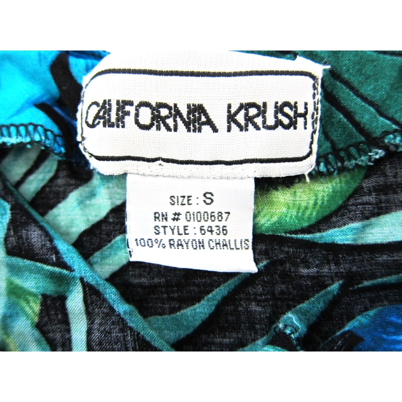 Vintage VINTAGE California Krush Dress Maxi Sleeveless Floral 100% Rayon Blue Green Blue Floral S Womens Size S / US 4 / IT 40 - 3 Thumbnail