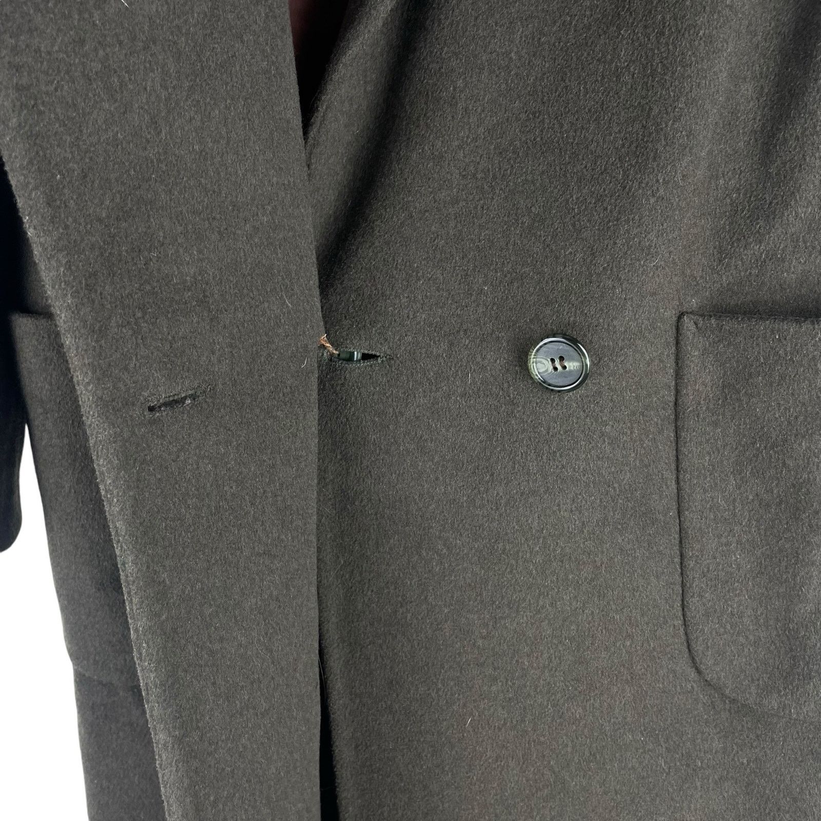 Other Talbots Wool Cashmere Silk Blend Long Coat Green Size 1X Size XL / US 12-14 / IT 48-50 - 5 Thumbnail